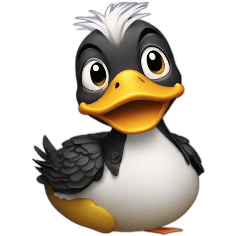 Punk duck emoji