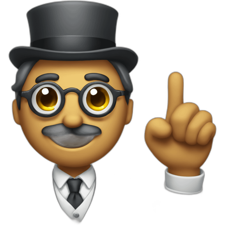 Monocle guy saying okay emoji