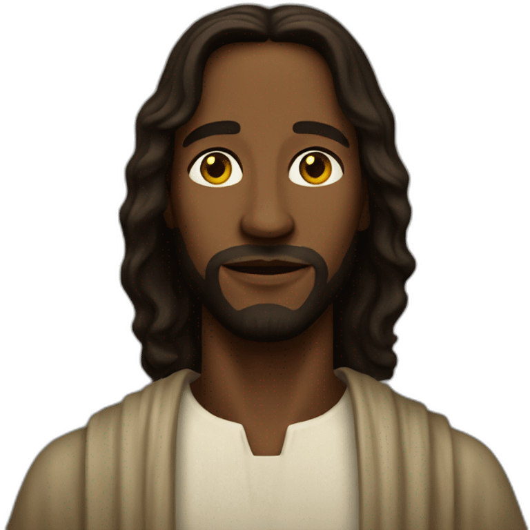 Black Jesus christ emoji