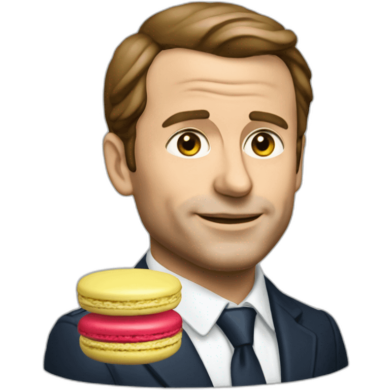 macron sur macaron emoji