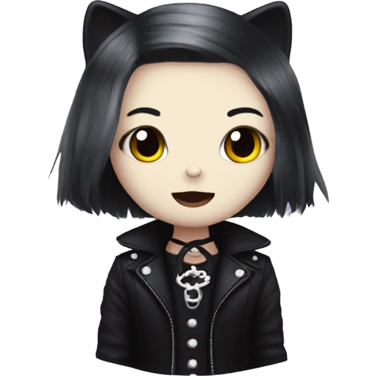 Hello kitty goth  emoji