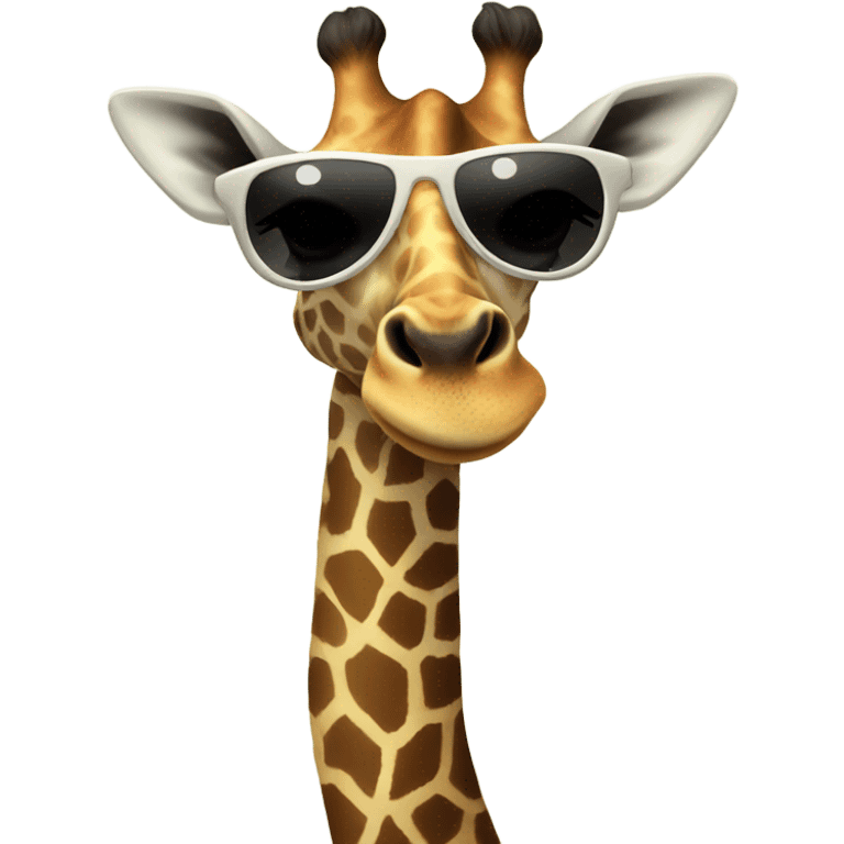 Giraffe with sunglasses emoji