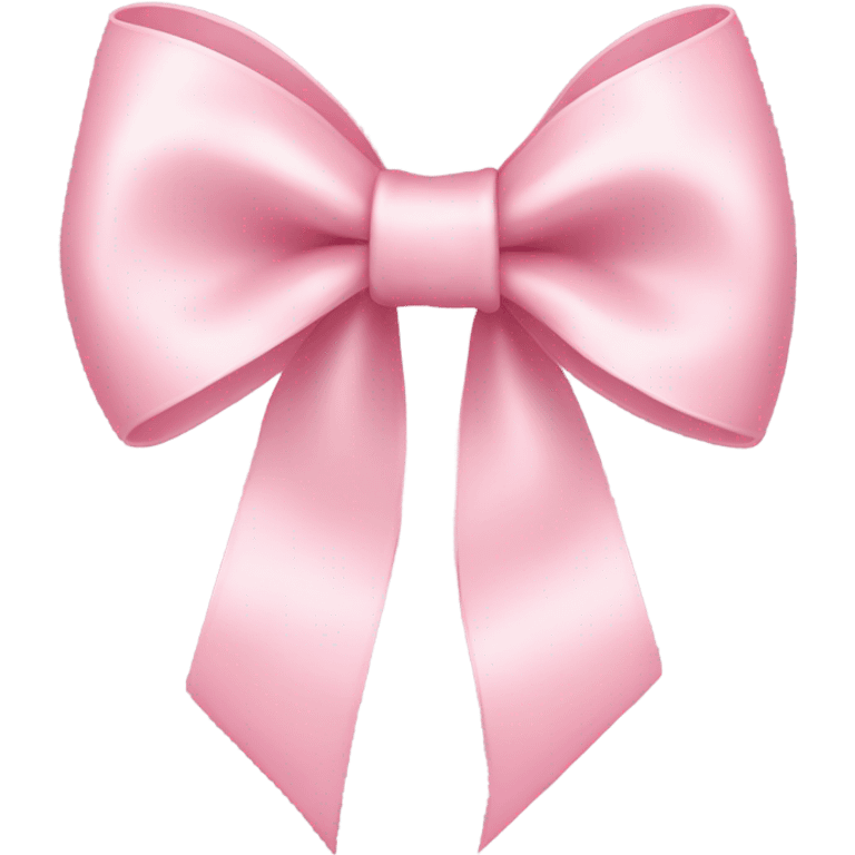 light pink ribbon bow emoji