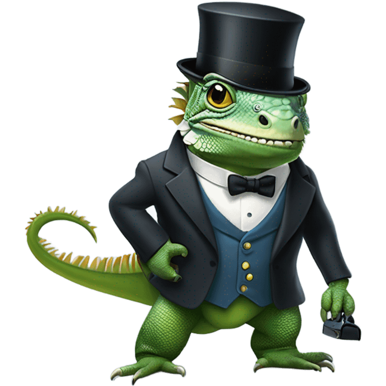 capitalist-iguana emoji