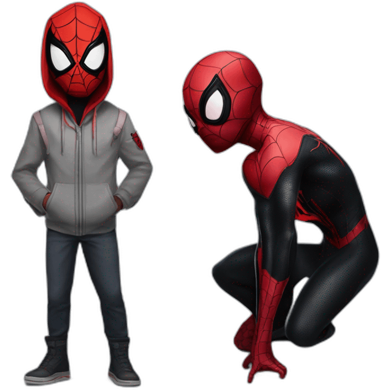 Spiderman miles morales&guen emoji