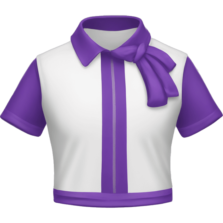 Pañuelo morado y blanco  emoji