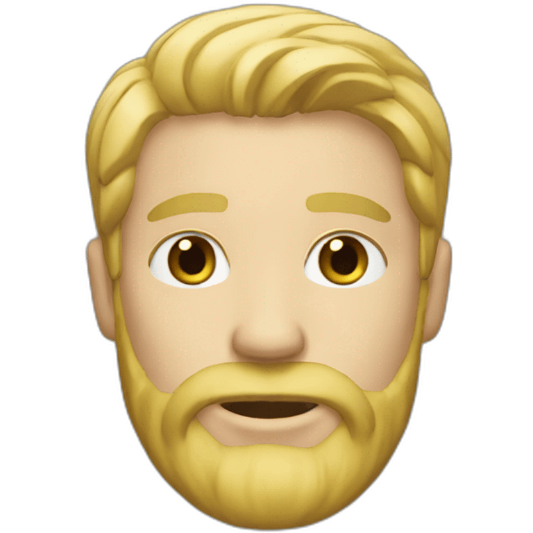 White man blonde beard emoji