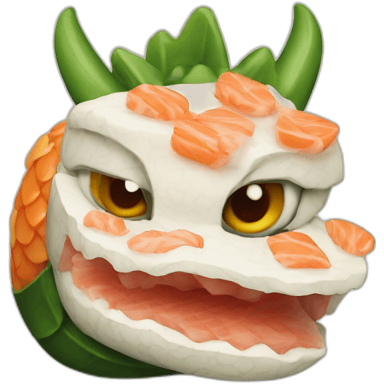 Dragon sushi emoji