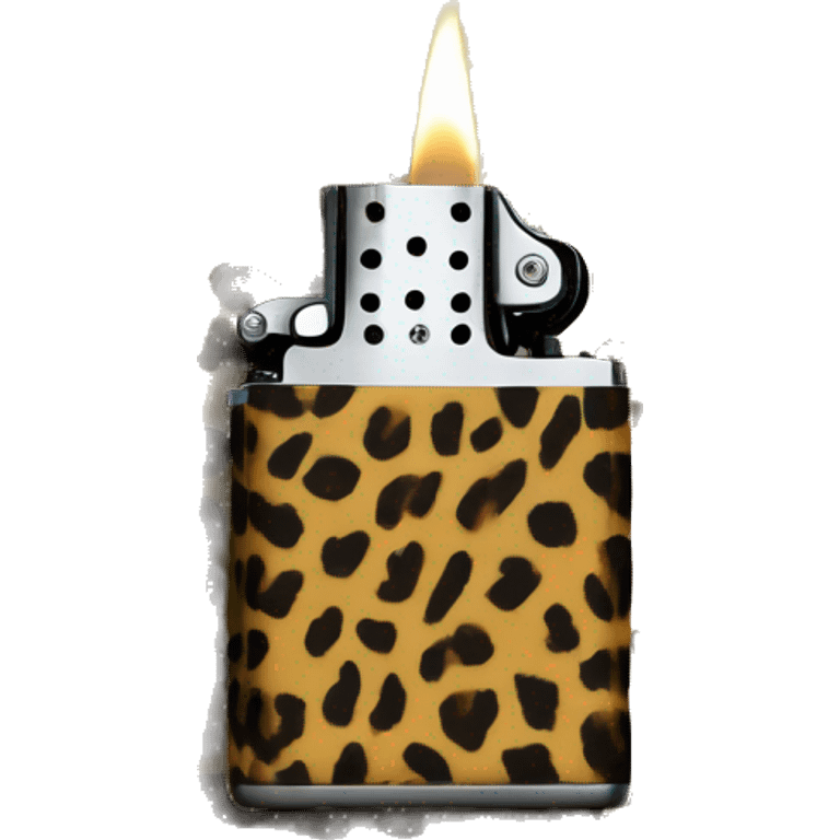 Saint-Laurent lighter, cheetah print aesthetic emoji