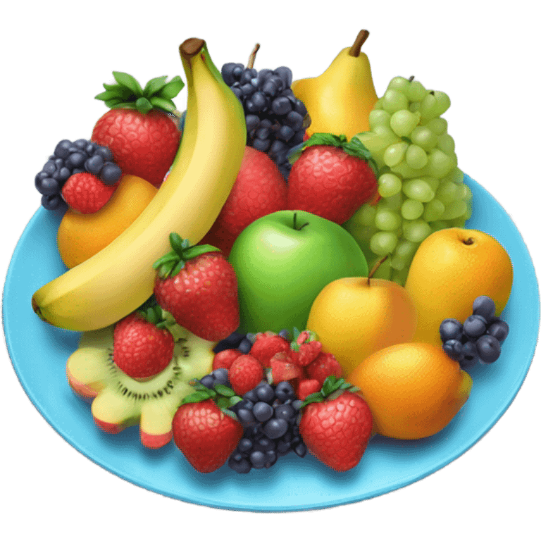 Collorfull fruit food platter emoji