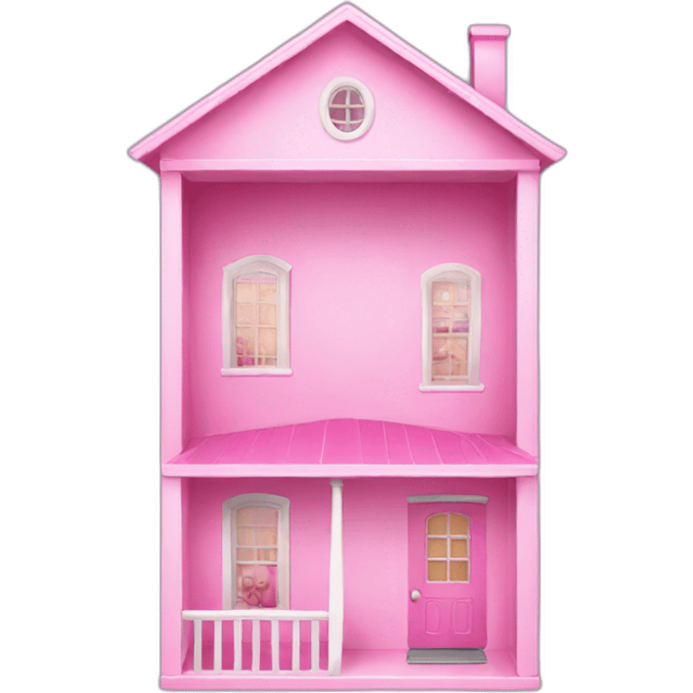 pink doll house emoji