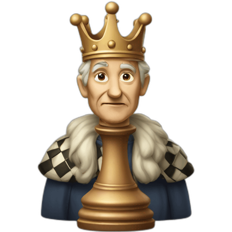 old chess king emoji