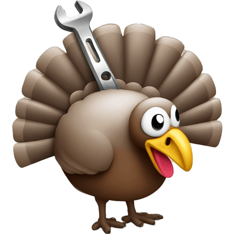 Turkey with wrench emoji