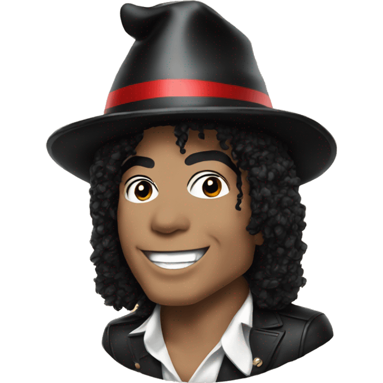 michael jackson with santa hat emoji