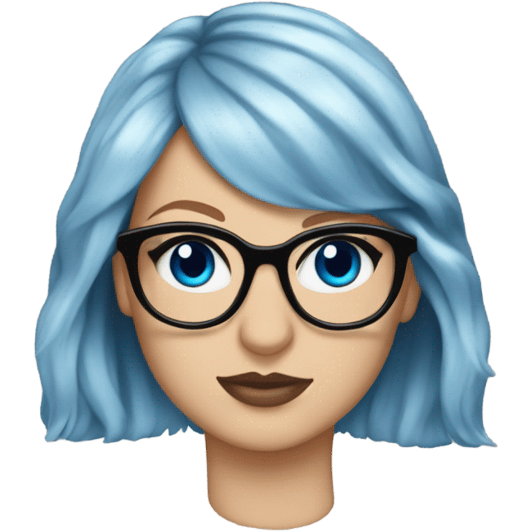 Taylor Swift blue eyes wearing big glasses  emoji