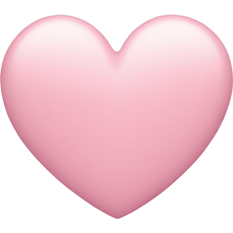 a pastel pink heart emoji