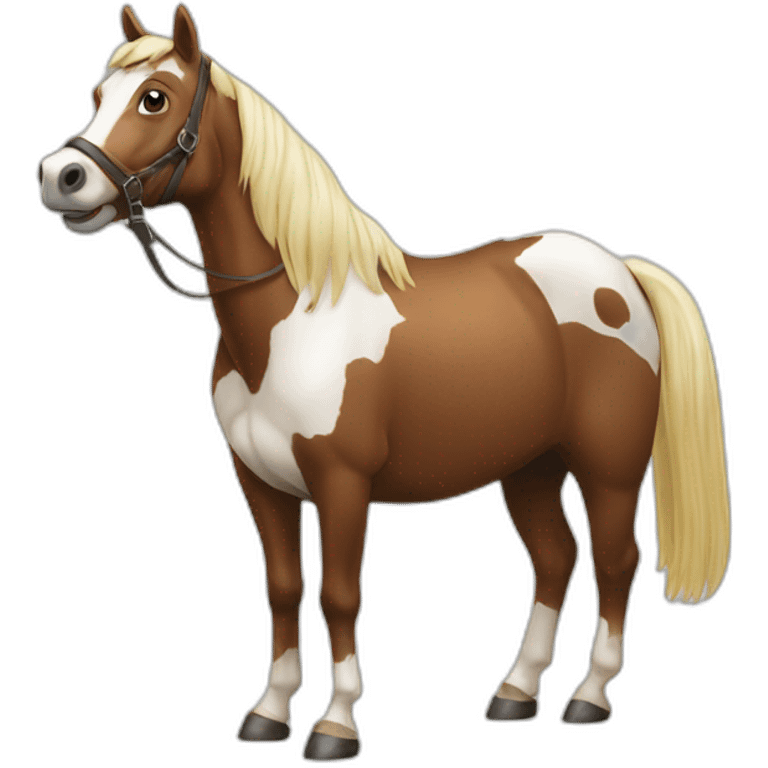 cheval sur vache emoji