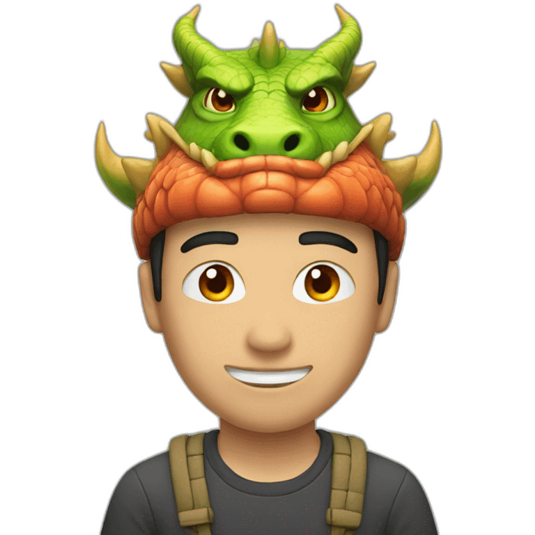 asian man with dragon helmet emoji