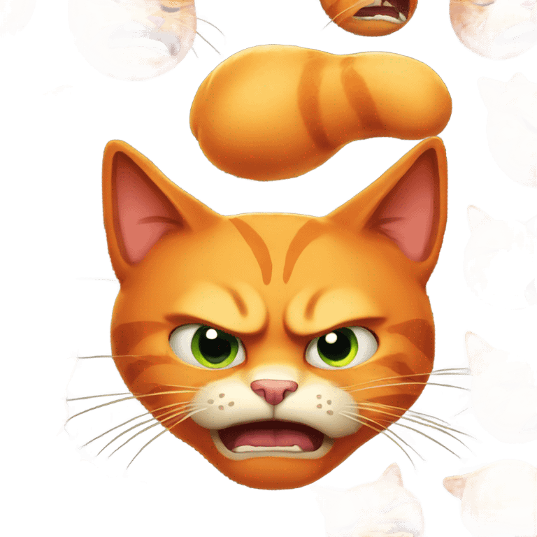 Angry Orange cat emoji