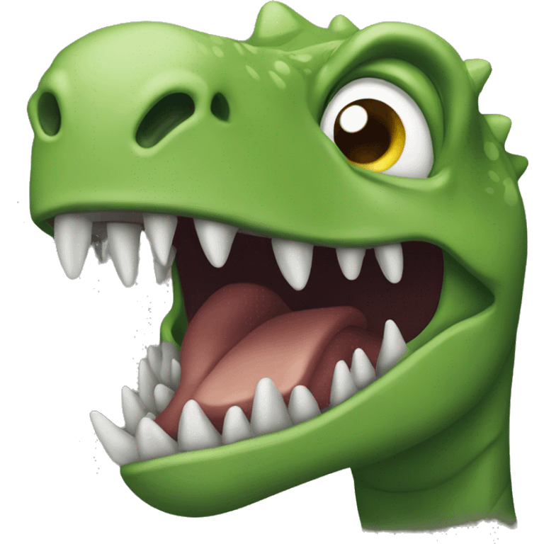 create emoji of a suffocating dinosaur emoji