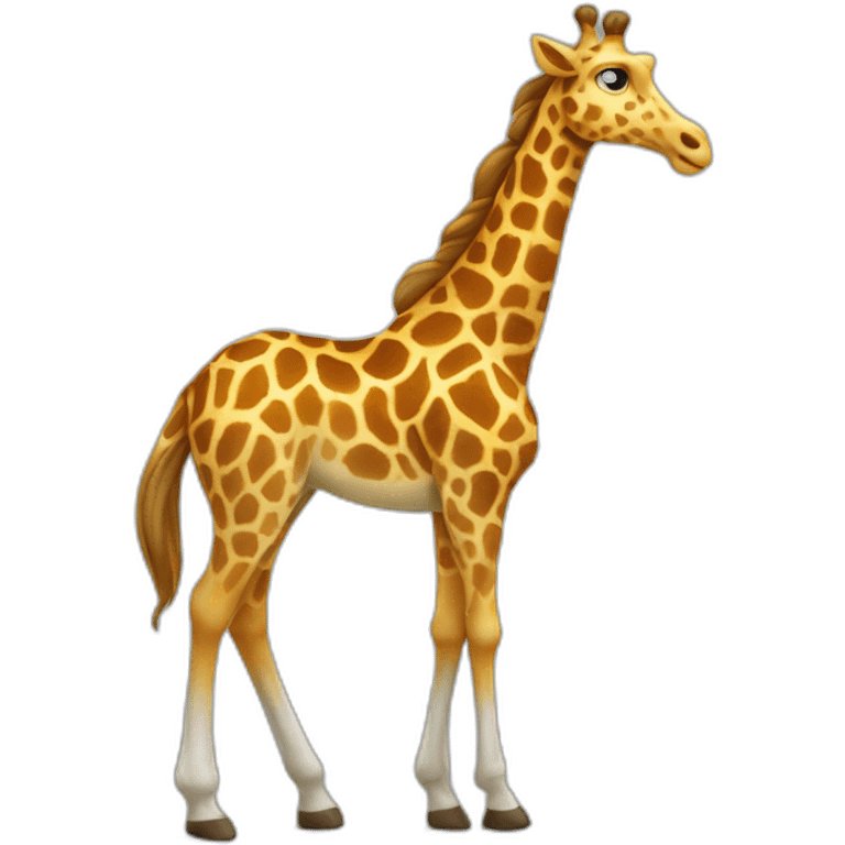 chevale sur une girafe emoji