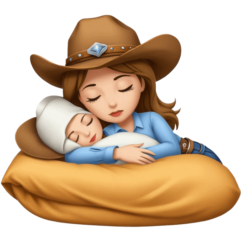 Cowgirl sleeping  emoji