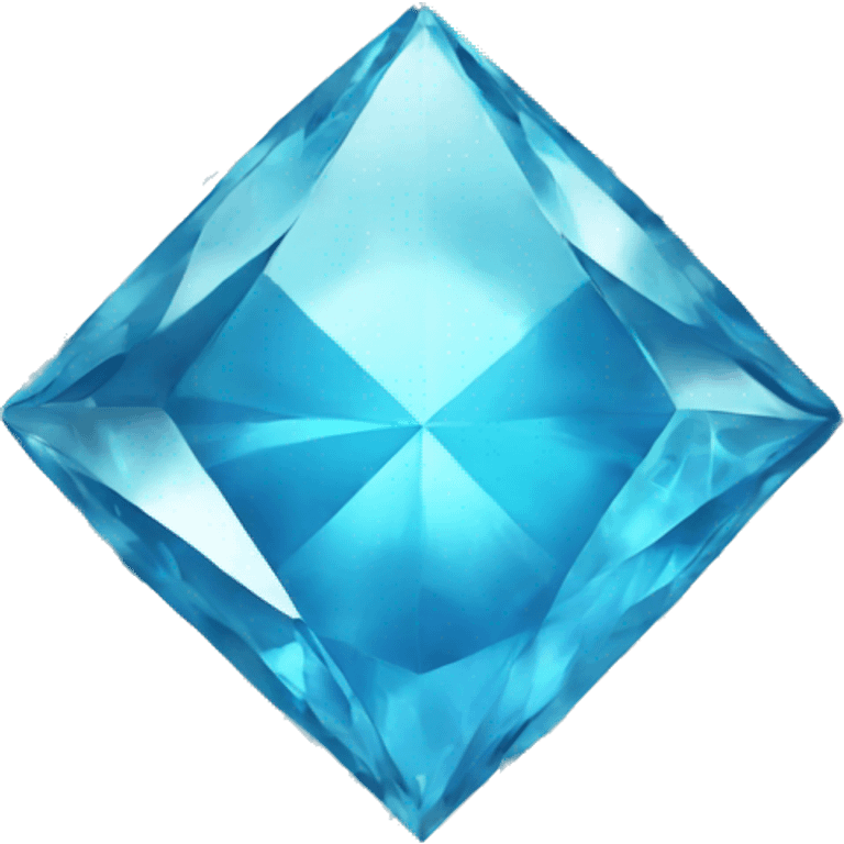 Sky blue diamond emoji