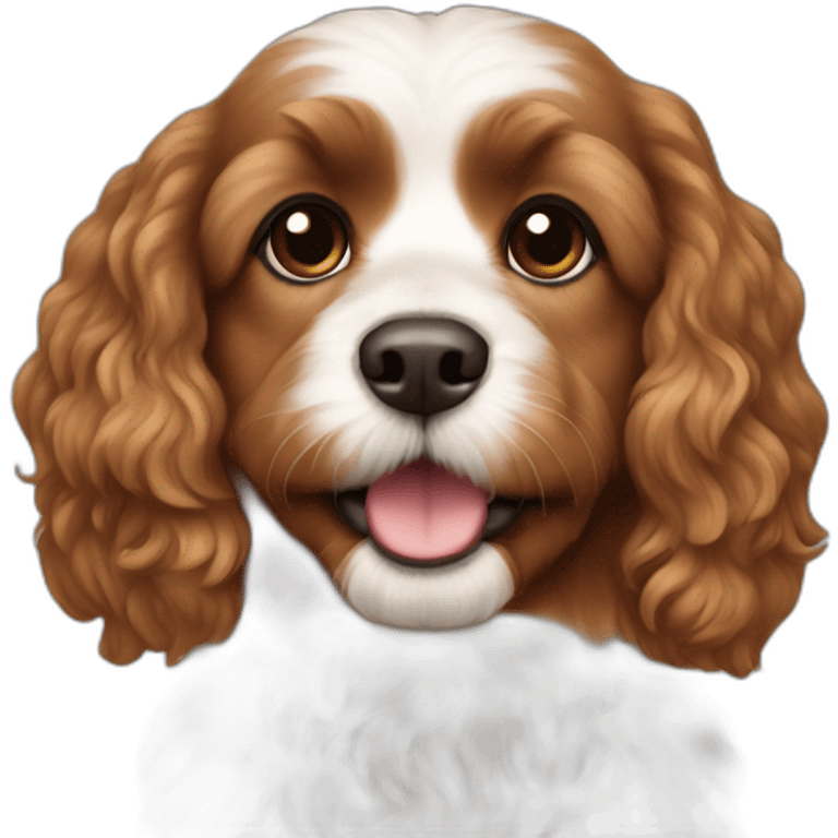 Cavapoddle full brown color emoji