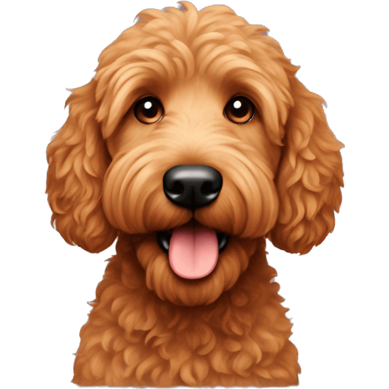 Red Golden doodle  emoji