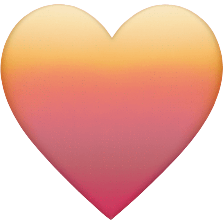 Light heart in the gradient of a sunset  emoji