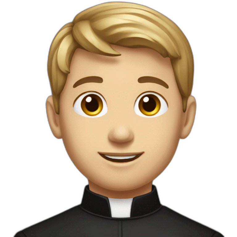 young catholic priest emoji