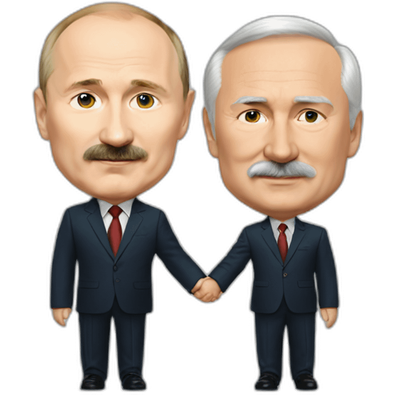 putin and lukashenko holding hands emoji