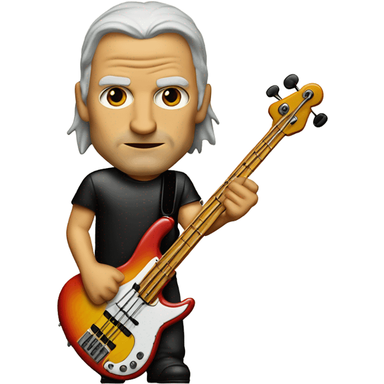 bass player named flea from the band red hot chili peppers emoji