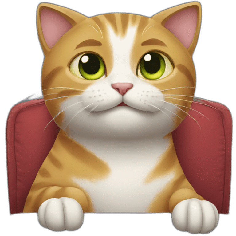 cat watching film emoji