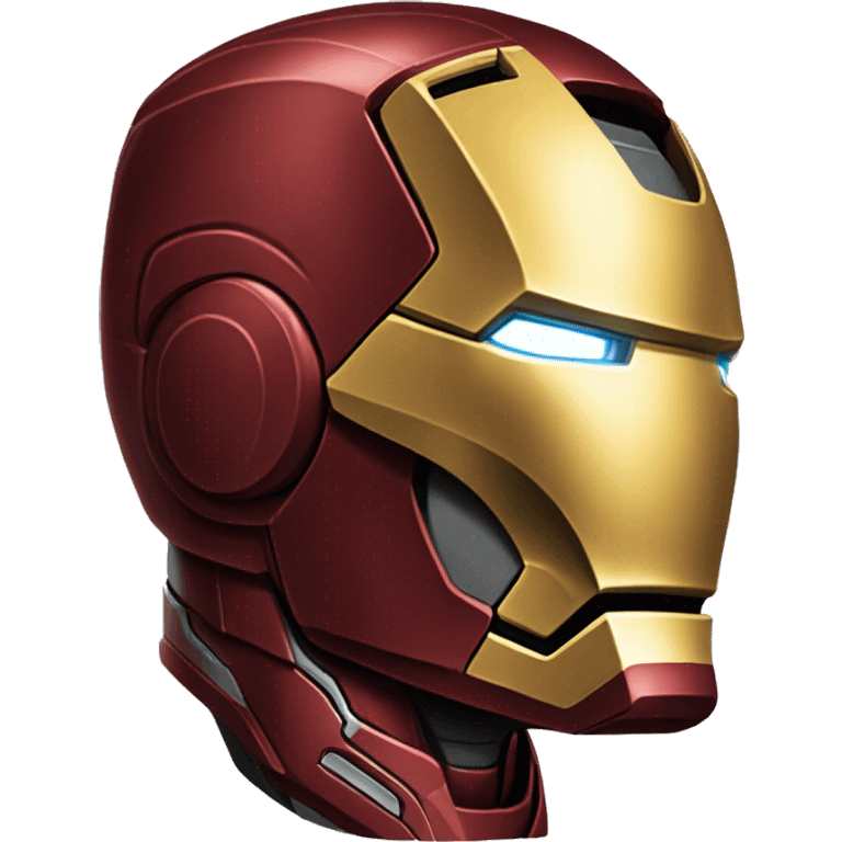 Head of Iron man side profile emoji