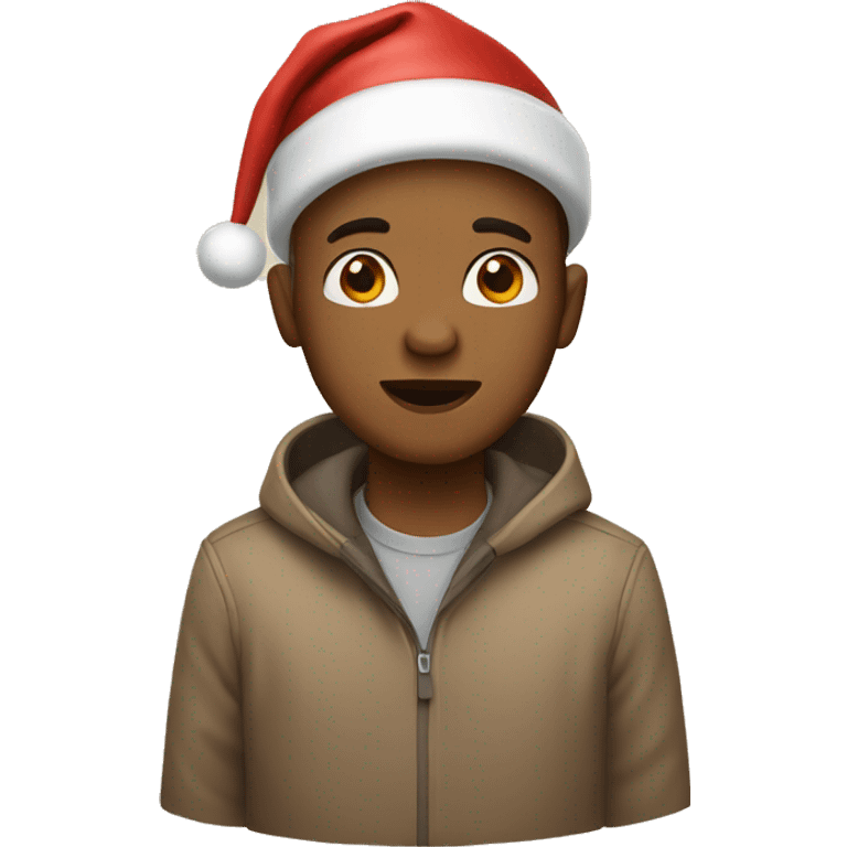 light brown Christmas  emoji