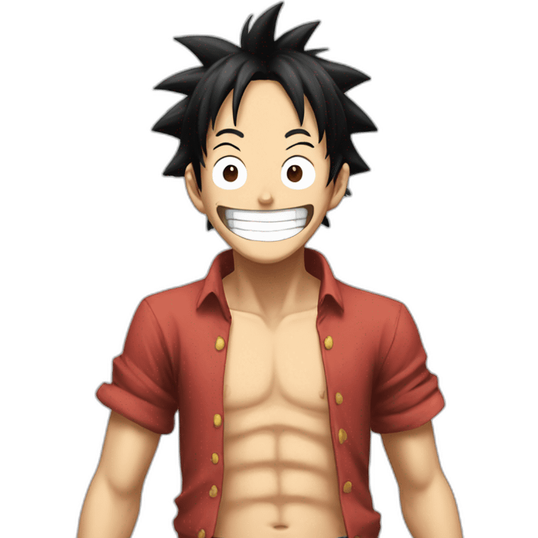 Luffy happy emoji