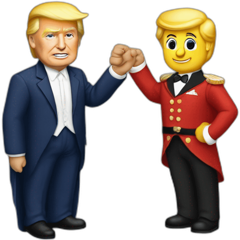 Donald trump faisant un doigt d’honneur emoji