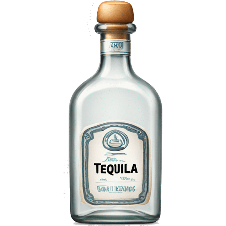 Tequila blanco bottle emoji