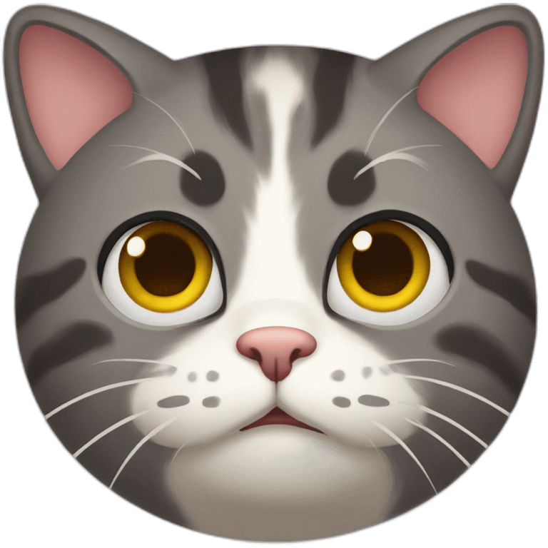 Cat worried emoji