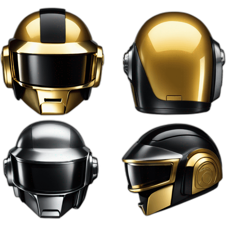 Les deux casques Daft Punk emoji