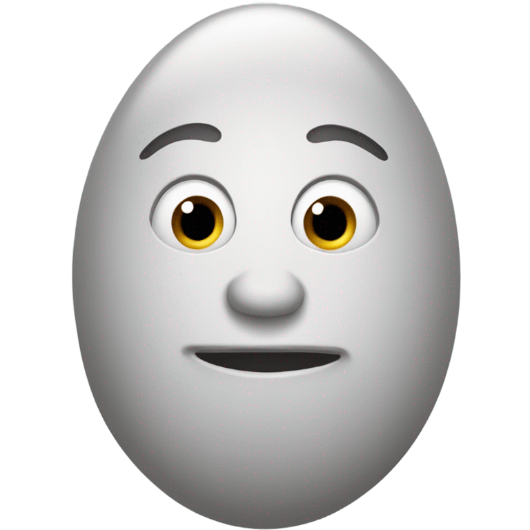 Egg head emoji