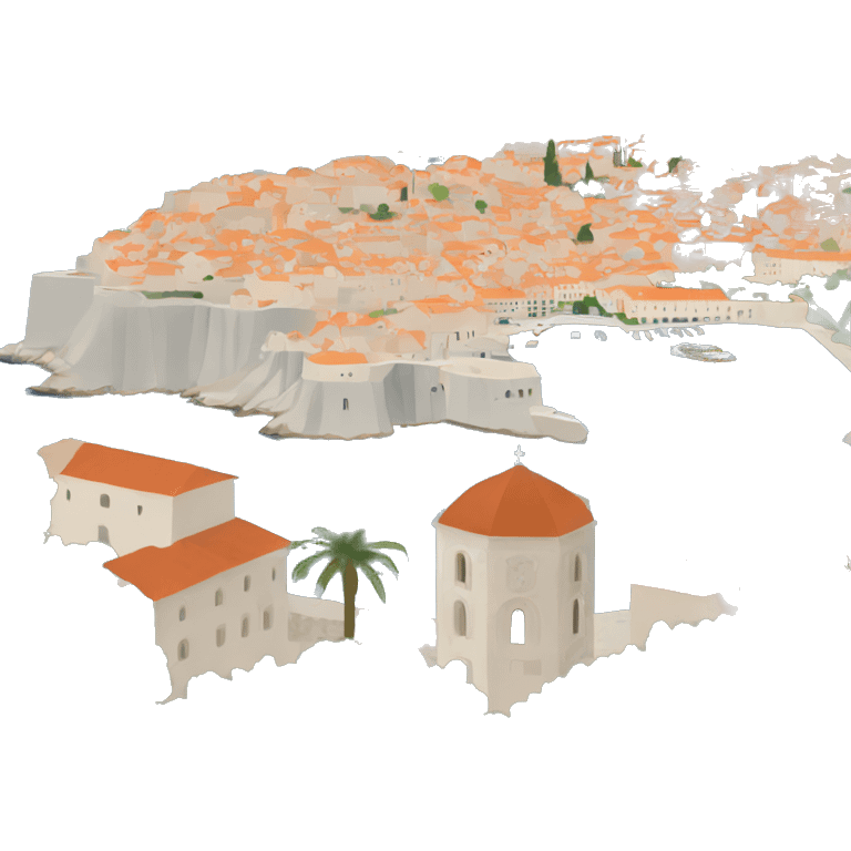 Croatia Dubrovnik landscape emoji