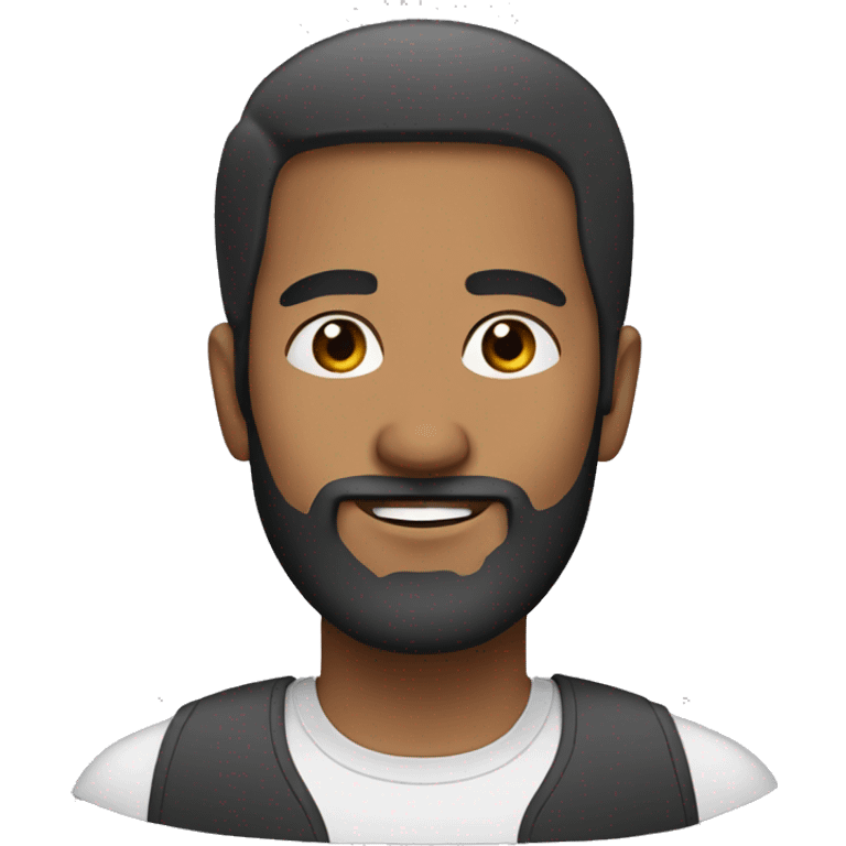 Create a Muslim man avatar with beard and no mustache emoji