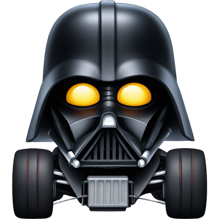 Formula Darth Vader’s race car, light saber headlights, exposed suspension  emoji