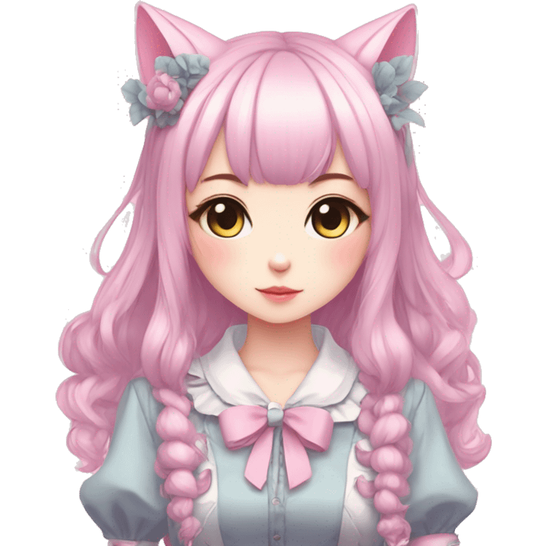 Pastel Edgy Kawaii Cute Beautiful Elegant Pretty Anime Punk Lolita Catgirl emoji