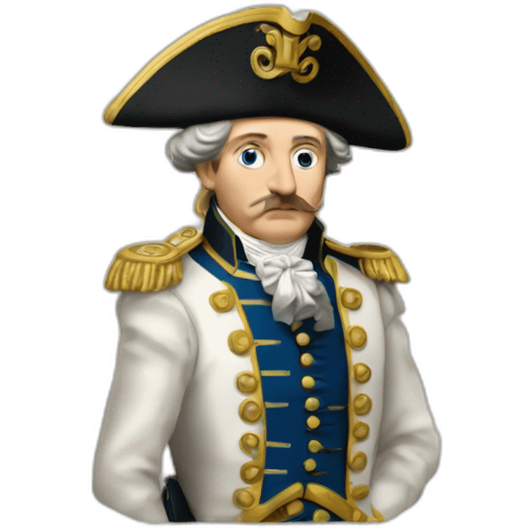 Napoléon qui mange un fish and ships emoji