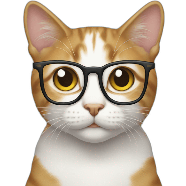 Glasses cat emoji