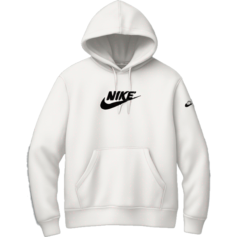 White Stussy Nike hoodie  emoji