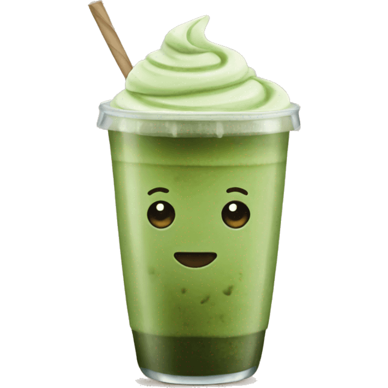 matcha ice coffee emoji